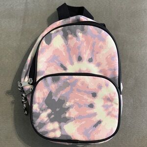 Pink and Gray mini Tie-Dye Backpack